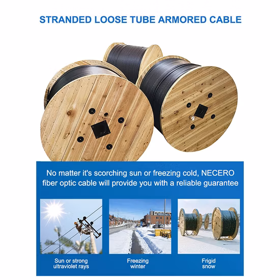 GYTA53 288 Core Single Mode Direct Burial Fiber Optic Cable