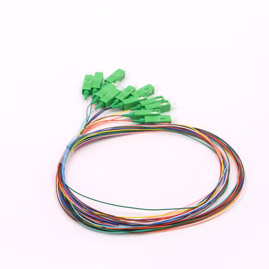 China FTTH 2/4/6/8/12/16/24 Núcleo MPO/MTP LC/Sc/St/FC/Mu E2K Conector Interior Externo Queda Blindada LSZH PVC Fibra Óptica Patch Cord Pigtail Jumper Cable