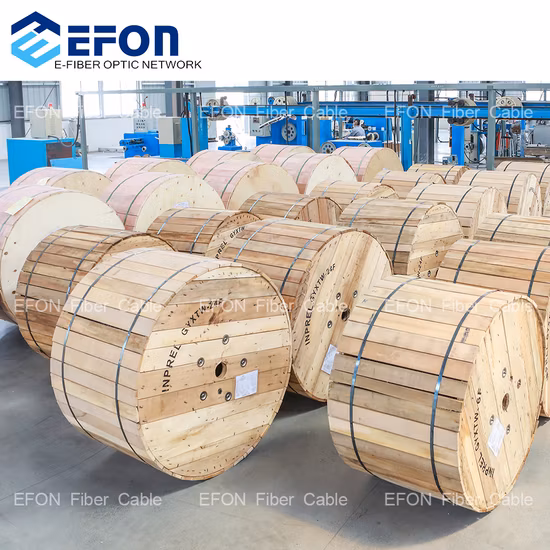 Cabo de fibra óptica blindado de aço para enterro direto de fornecimento de fábrica GYXTW53